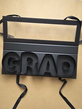 Cook With Color Fillable "GRAD" Word Food Storage Gift Box In Black